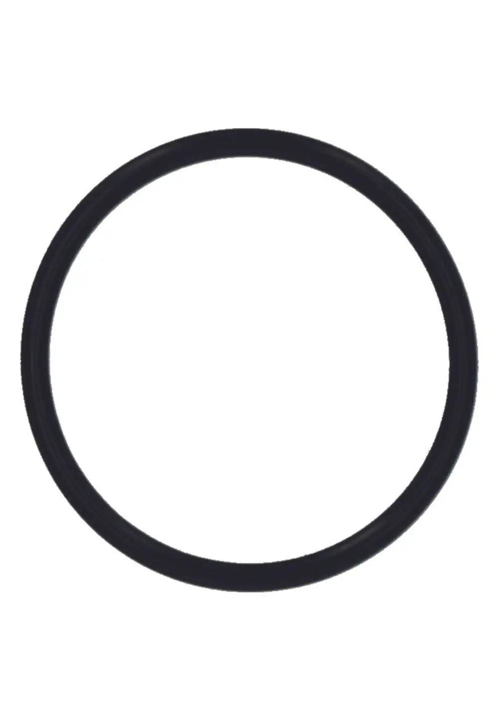Schwarzer O-Ring von Judo, rund und unstrukturiert, auf weißem Hintergrund.